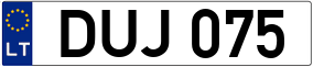 Truck License Plate